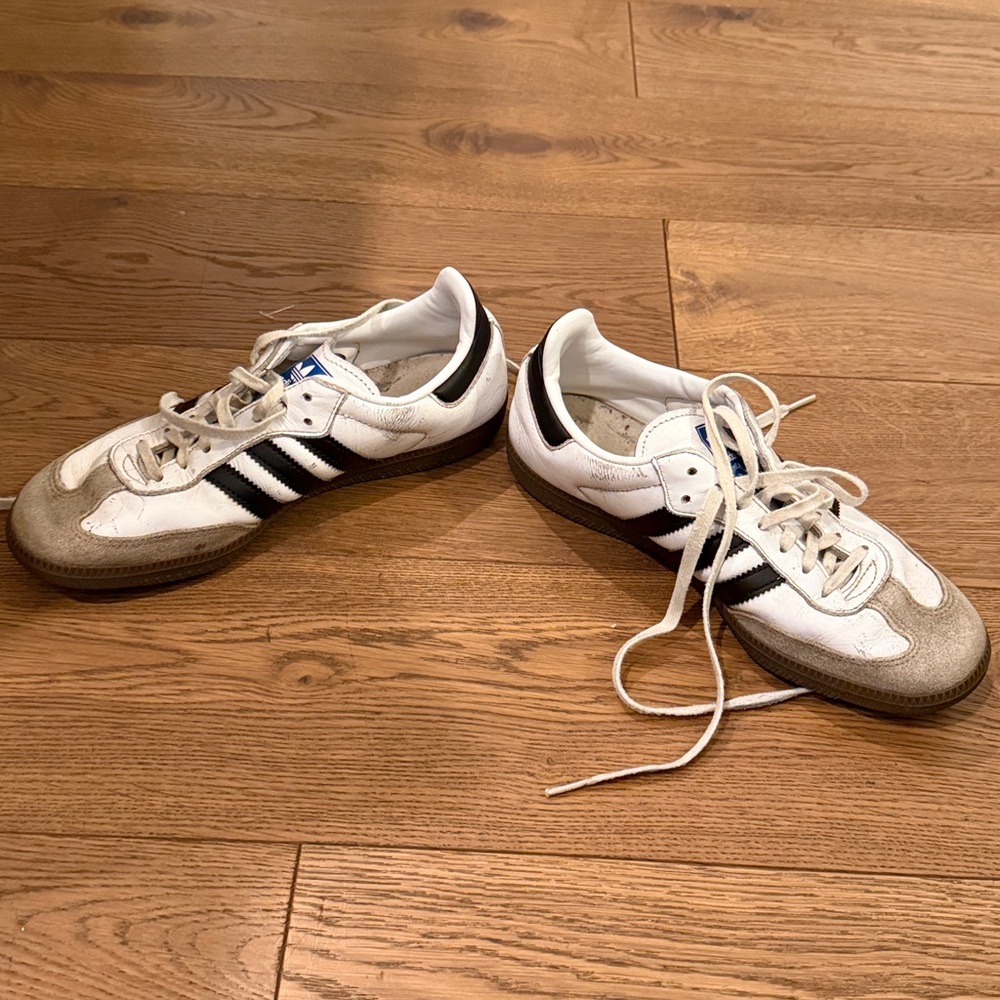 Adidas White and Black Classic samba Sneakers - Picture 8 of 8